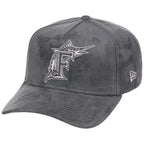 Miami Marlins MLB Gray x Suede FASHION CORE New Era 9FORTY A-Frame