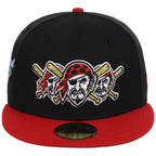 Pittsburgh Pirates MLB x John Geiger 'Misplaced Series' 2.0 New Era 59FIFTY (Black/Red)