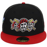 Pittsburgh Pirates MLB x John Geiger 'Misplaced Series' 2.0 New Era 59FIFTY (Black/Red)