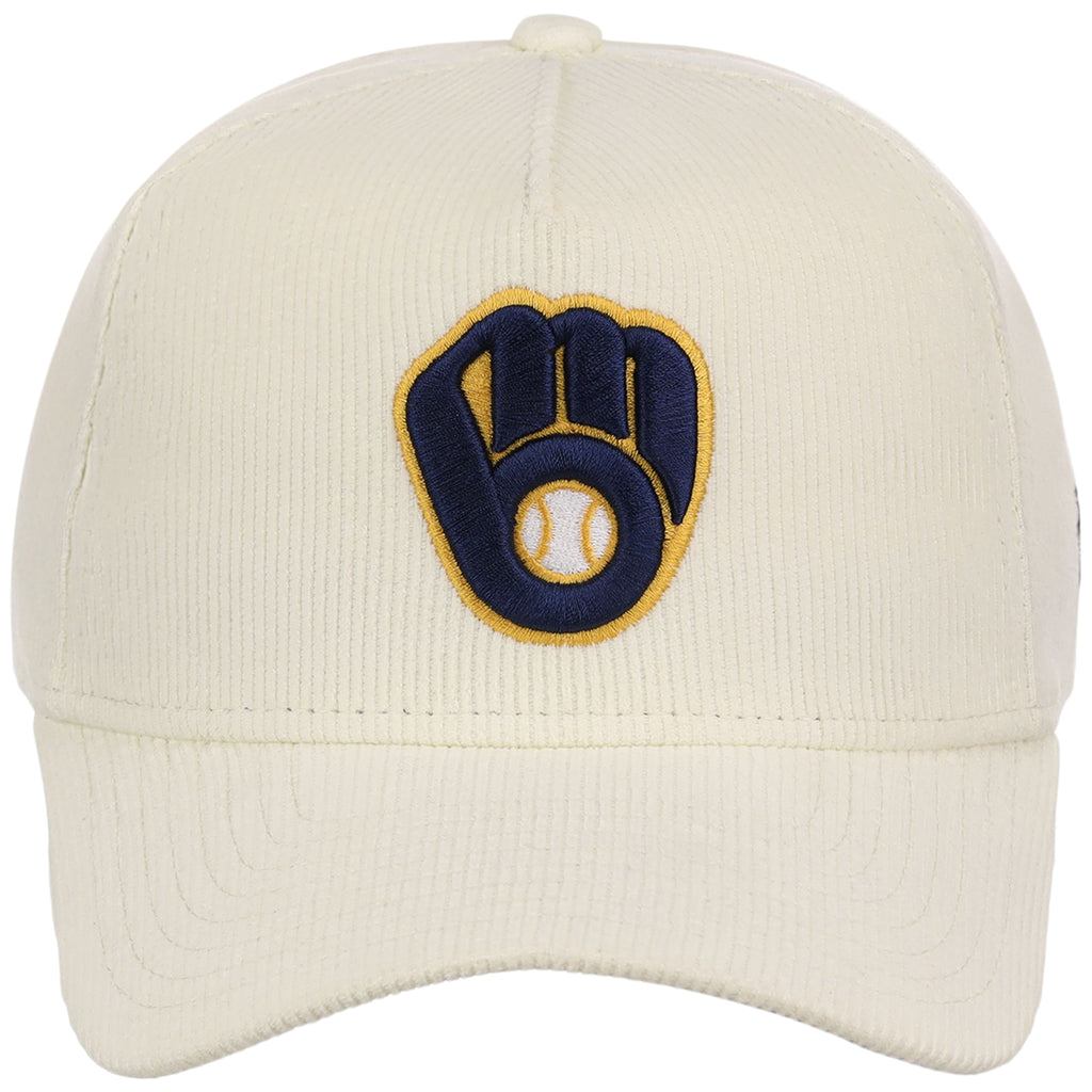 Milwaukee Brewers MLB Chrome Cord FASHION CORE New Era 9FORTY A-Frame