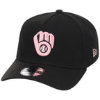 Milwaukee Brewers MLB Black x Pink FASHION CORE New Era 9FORTY A-Frame