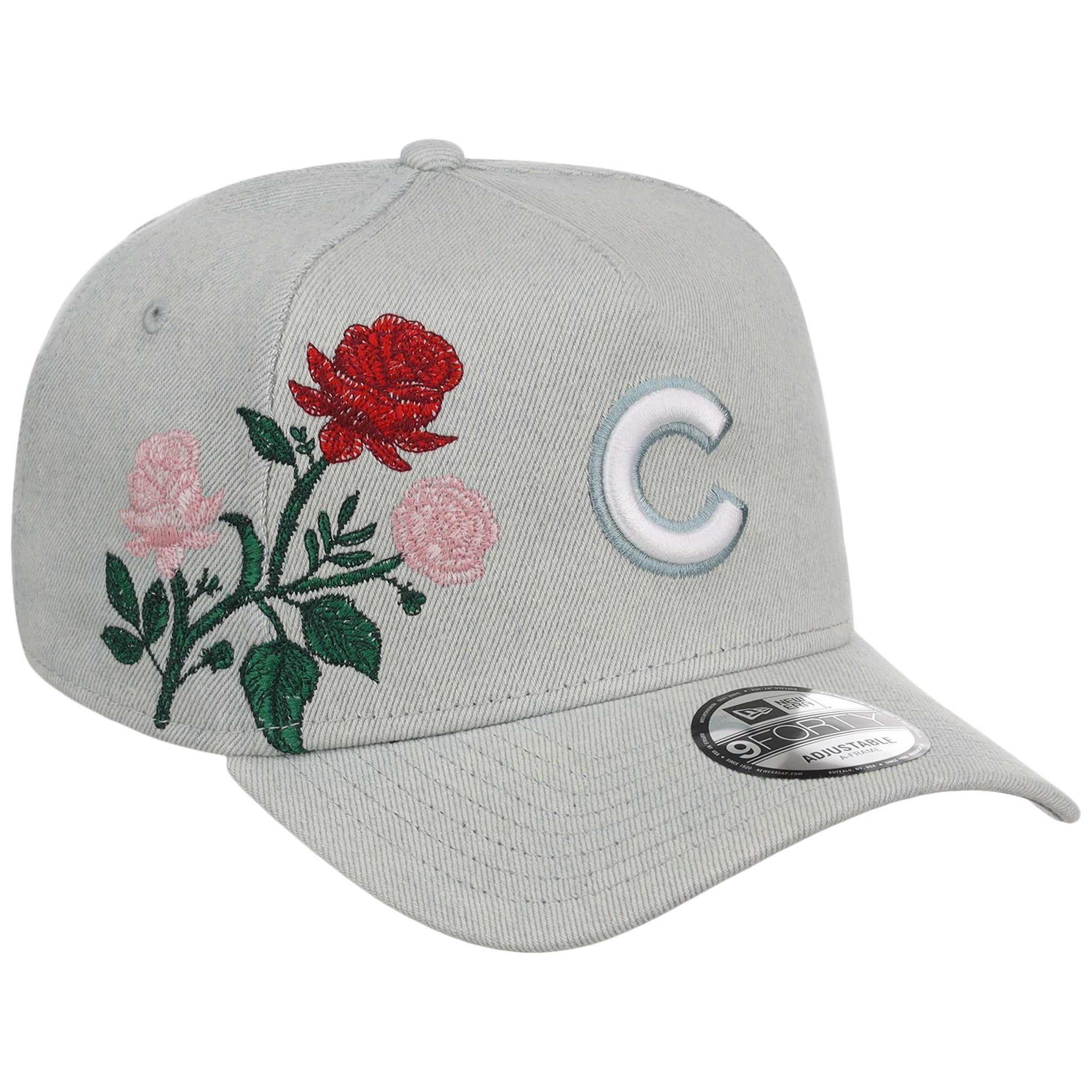 Chicago Cubs MLB Denim Flower New Era 9FORTY