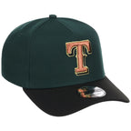 Texas Rangers MLB Dark Green x Black FASHION CORE New Era 9FORTY A-Frame