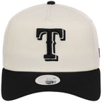 Texas Rangers Women's New Era 9FORTY Chrome x Black A-Frame