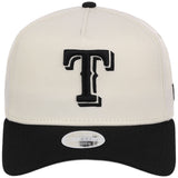 Texas Rangers Women's New Era 9FORTY Chrome x Black A-Frame