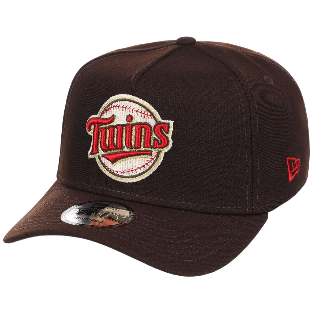 Minnesota Twins MLB Burnt Wood FASHION CORE New Era 9FORTY A-Frame