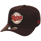 Minnesota Twins MLB Burnt Wood FASHION CORE New Era 9FORTY A-Frame