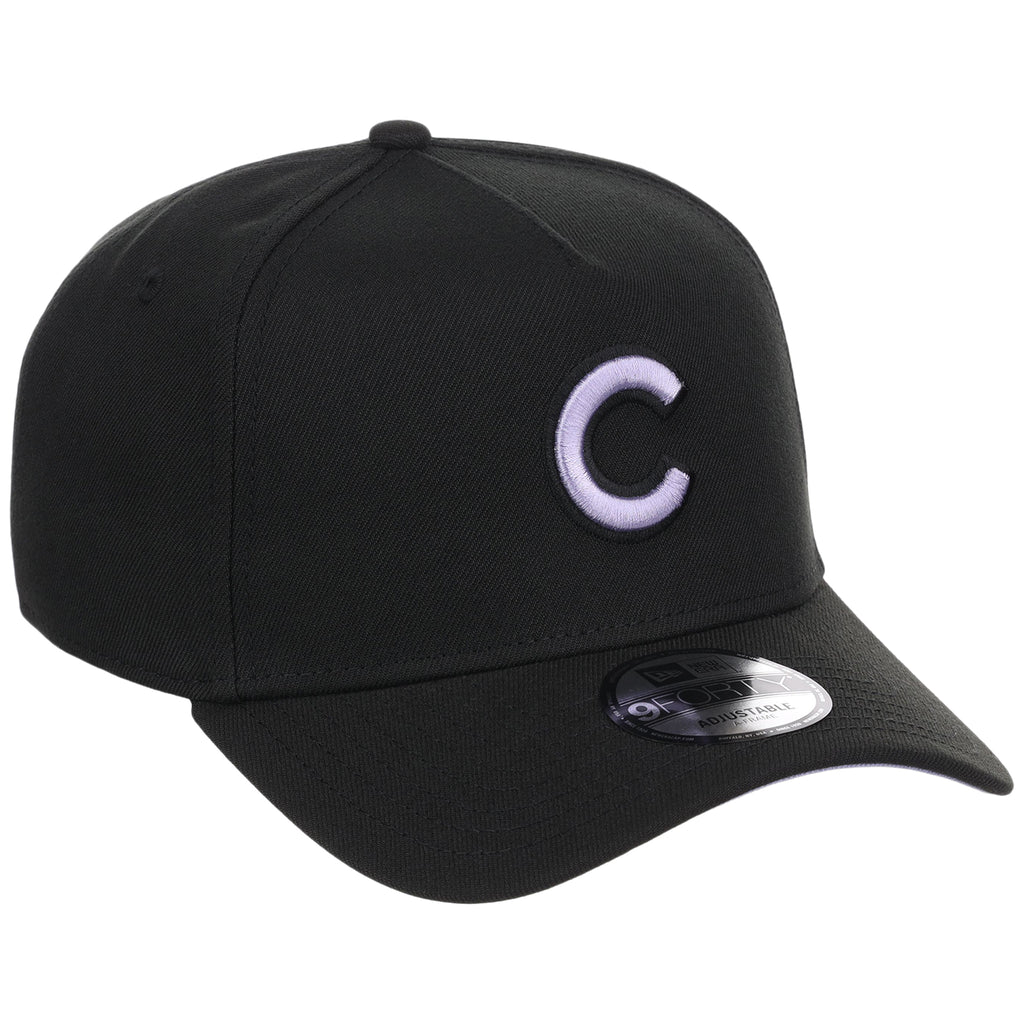 Chicago Cubs MLB Black x Lavender FASHION CORE New Era 9FORTY A-Frame