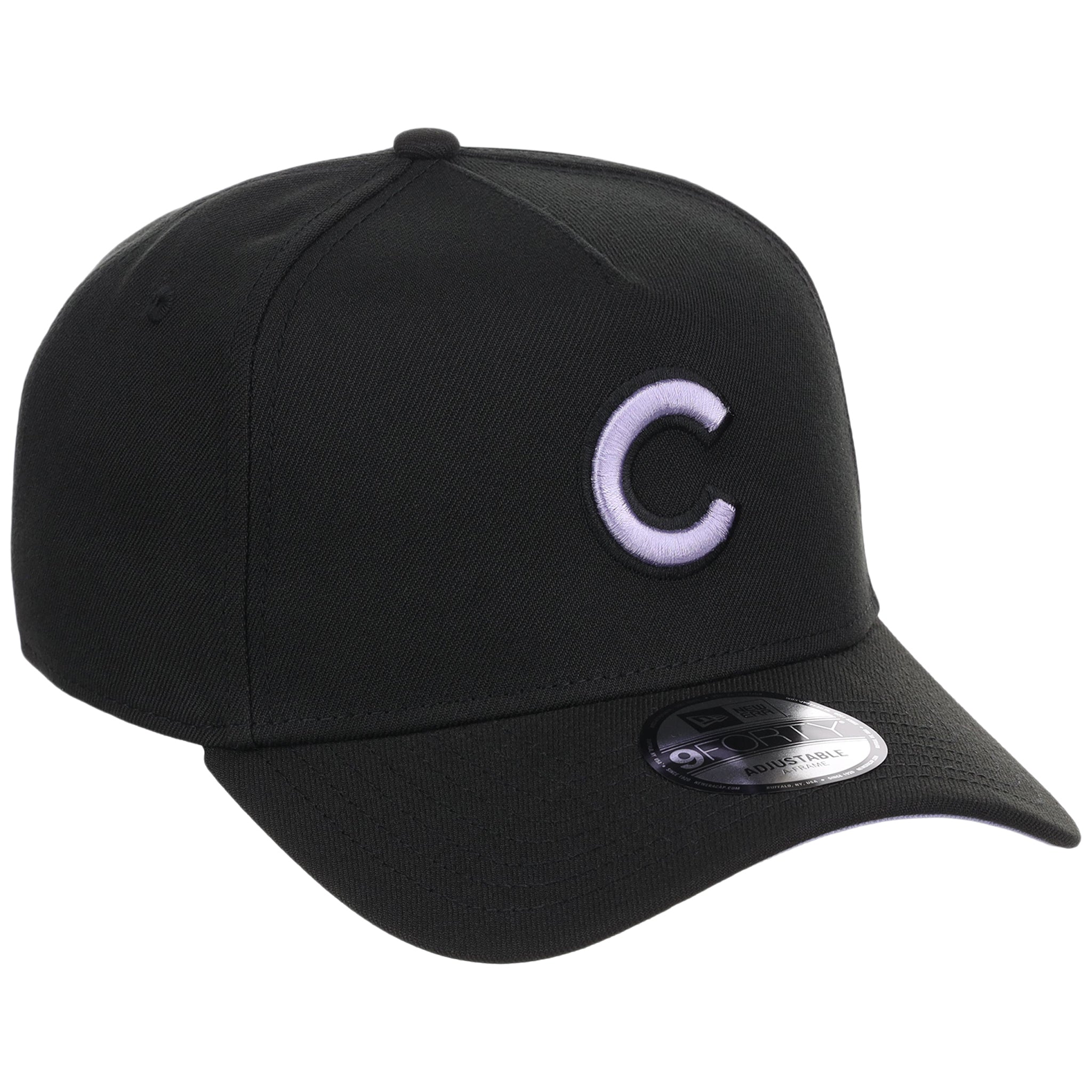 Chicago Cubs MLB Black x Lavender FASHION CORE New Era 9FORTY A-Frame