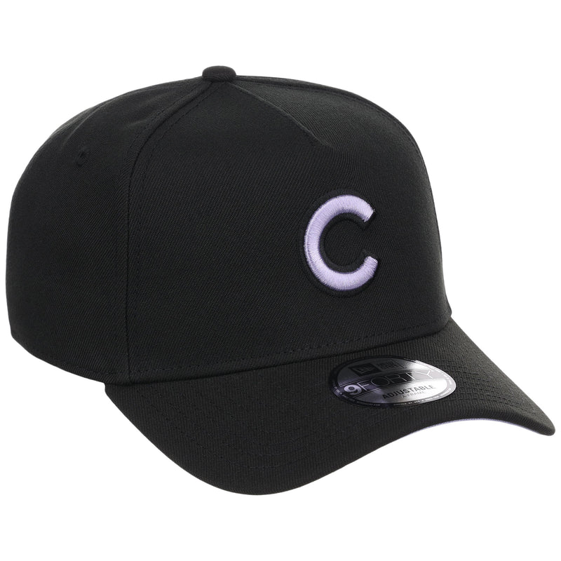 Chicago Cubs MLB Black x Lavender FASHION CORE New Era 9FORTY A