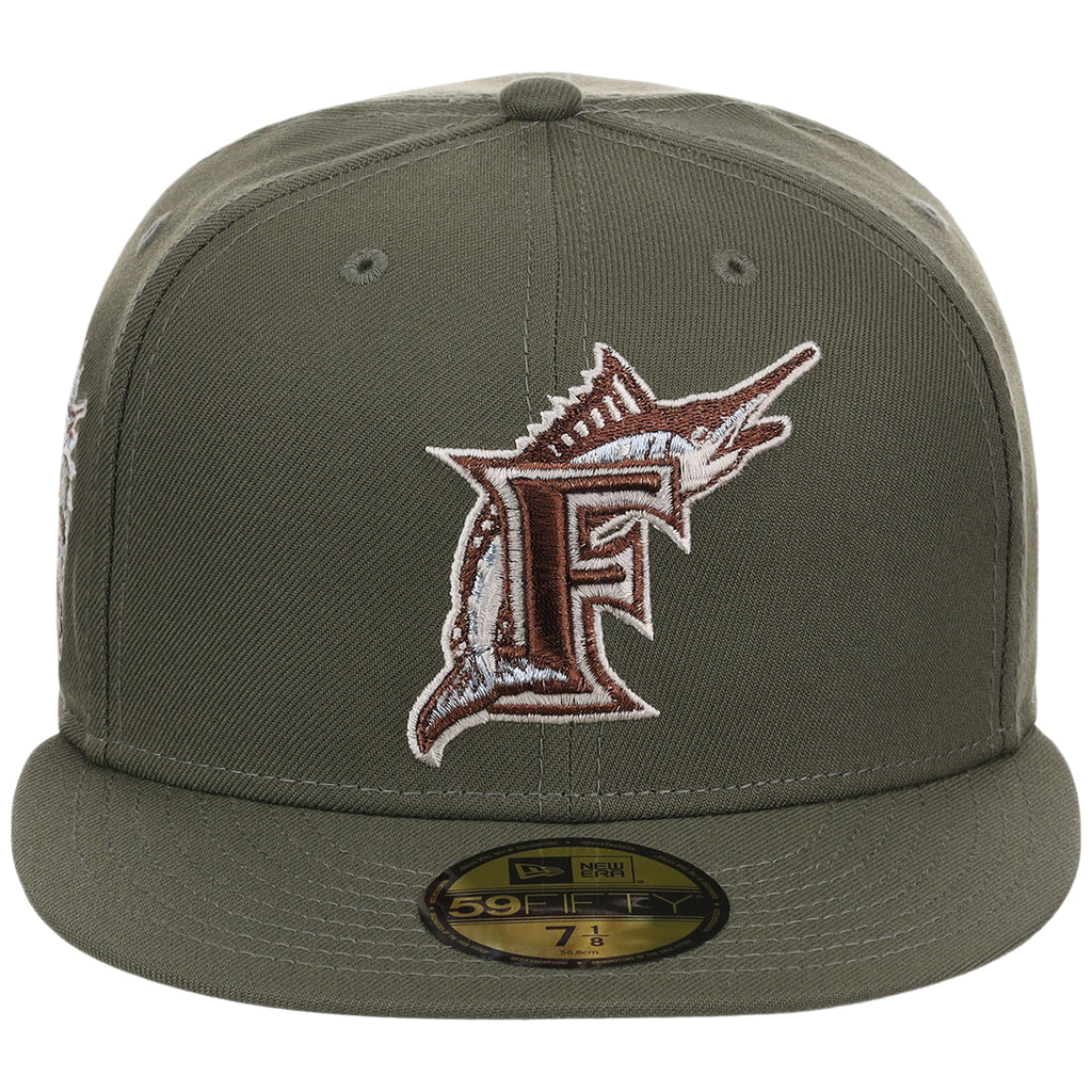 Florida Marlins MLB Olive Alloy New Era 59FIFTY