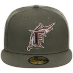 Florida Marlins MLB Olive Alloy New Era 59FIFTY