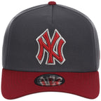 New York Yankees MLB Graphite x Cardinal FASHION CORE New Era 9FORTY A-Frame