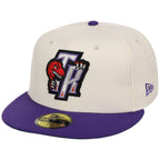 Toronto Raptors NBA Chrome OTC New Era 59FIFTY (Chrome/Purple)