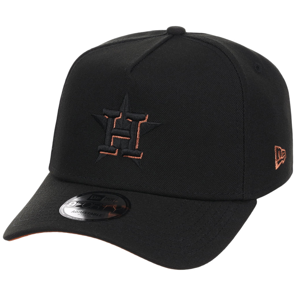 Houston Astros MLB Black x Rust FASHION CORE New Era 9FORTY A-Frame