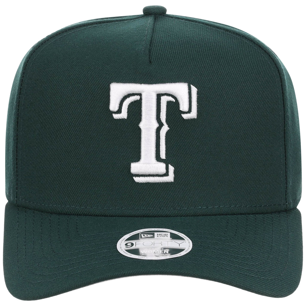 Texas Rangers Women's New Era 9FORTY Dark Green A-Frame
