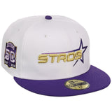 Houston Astros Side A: Track One New Era 59FIFTY (White/Purple)