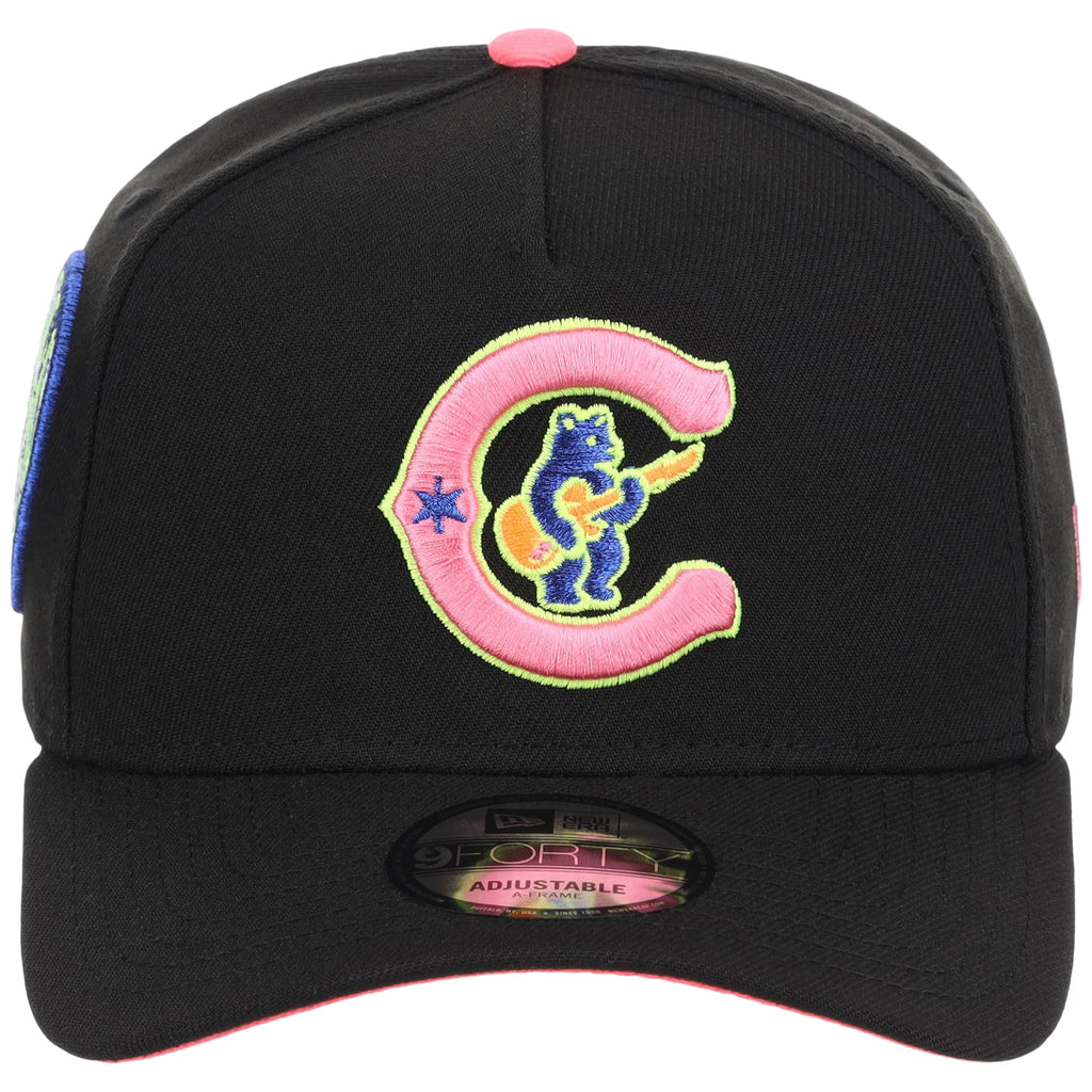 Chicago Cubs MLB Main Stage Black Neon New Era 9FORTY AF
