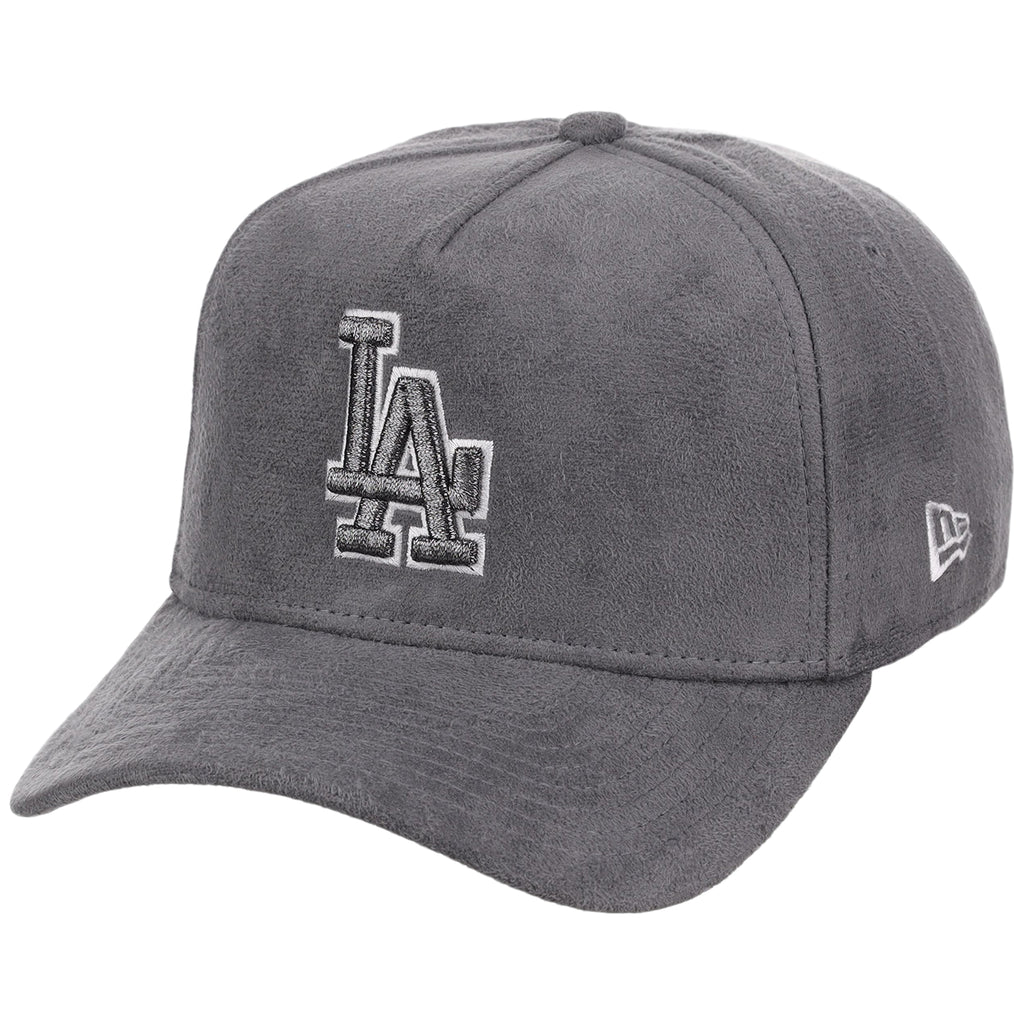 Los Angeles Dodgers MLB Gray x Suede FASHION CORE New Era 9FORTY A-Frame