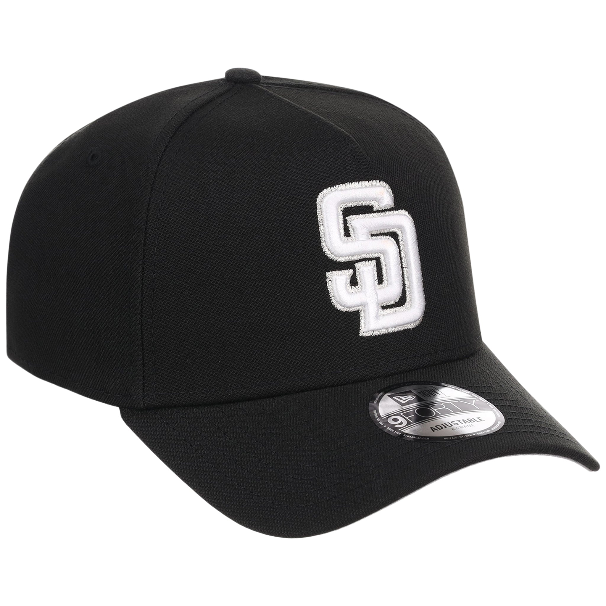 San Diego Padres MLB Black x White FASHION CORE New Era 9FORTY A-Frame