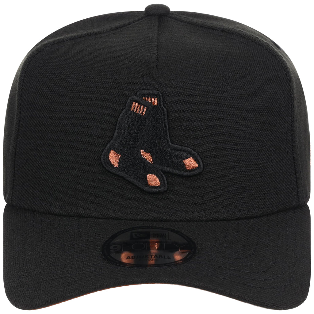 Boston Red Sox MLB Black x Rust FASHION CORE New Era 9FORTY A-Frame
