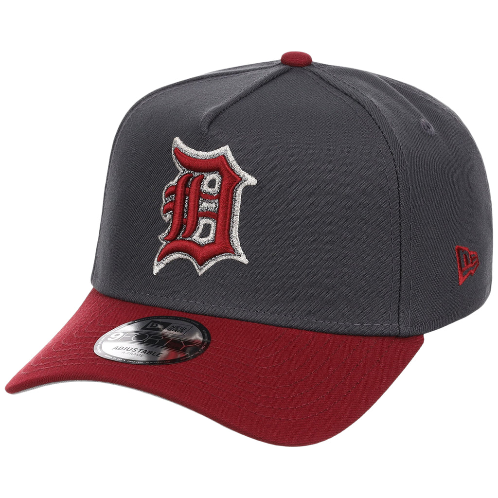 Detroit Tigers MLB Graphite x Cardinal FASHION CORE New Era 9FORTY A-Frame