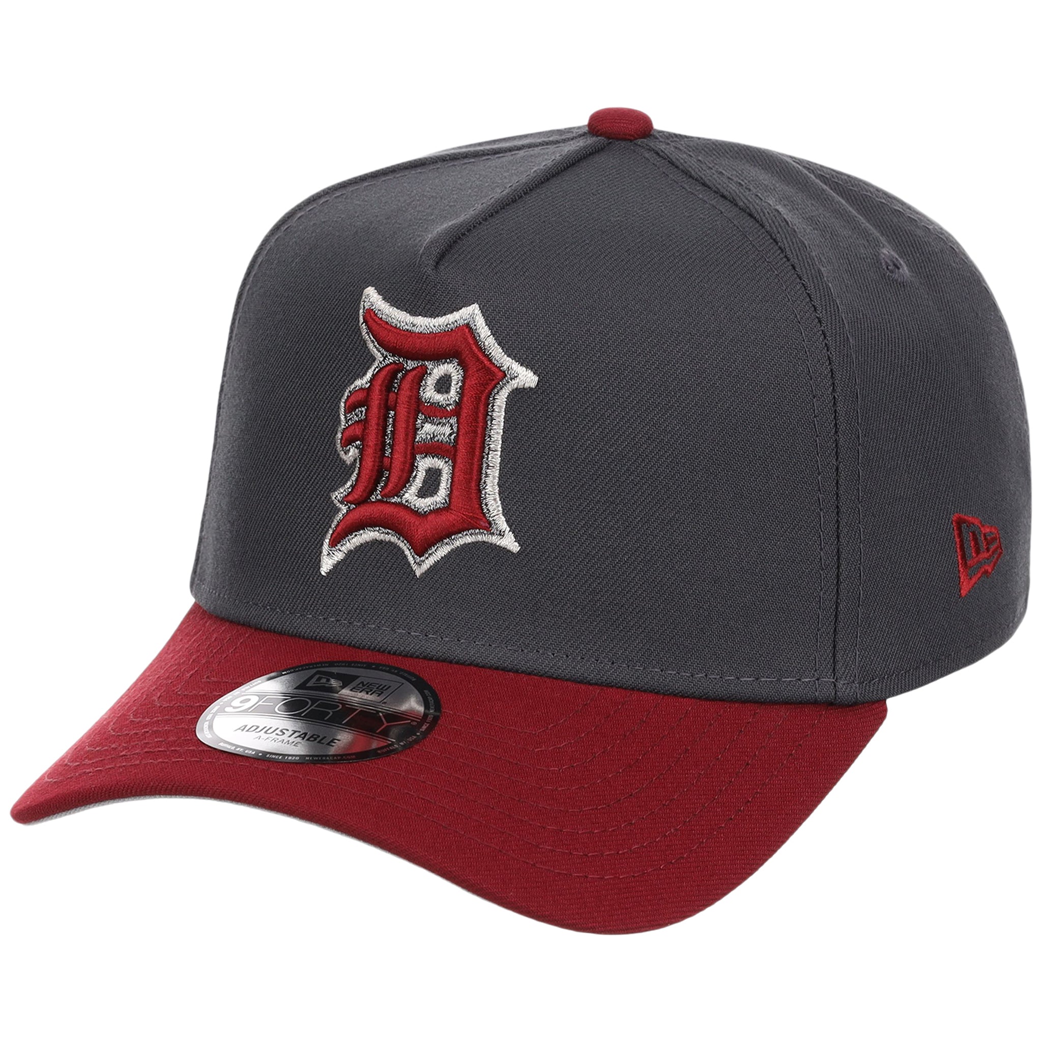 Detroit Tigers MLB Graphite x Cardinal FASHION CORE New Era 9FORTY A-Frame