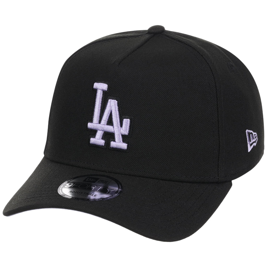 Los Angeles Dodgers MLB Black x Lavender FASHION CORE New Era 9FORTY A-Frame