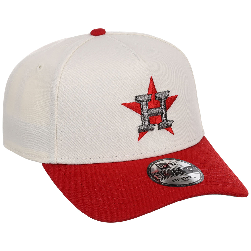 Houston Astros MLB Chrome x Red FASHION CORE New Era 9FORTY A-Frame