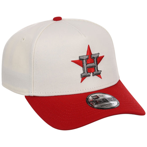 Houston Astros MLB Chrome x Red FASHION CORE New Era 9FORTY A-Frame