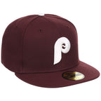 Philadelphia Phillies MLB Cooperstown Authentic Collection New Era 59FIFTY (Maroon/Maroon)