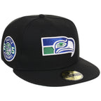 Seattle Seahawks NFL Black Dome New Era 59FIFTY