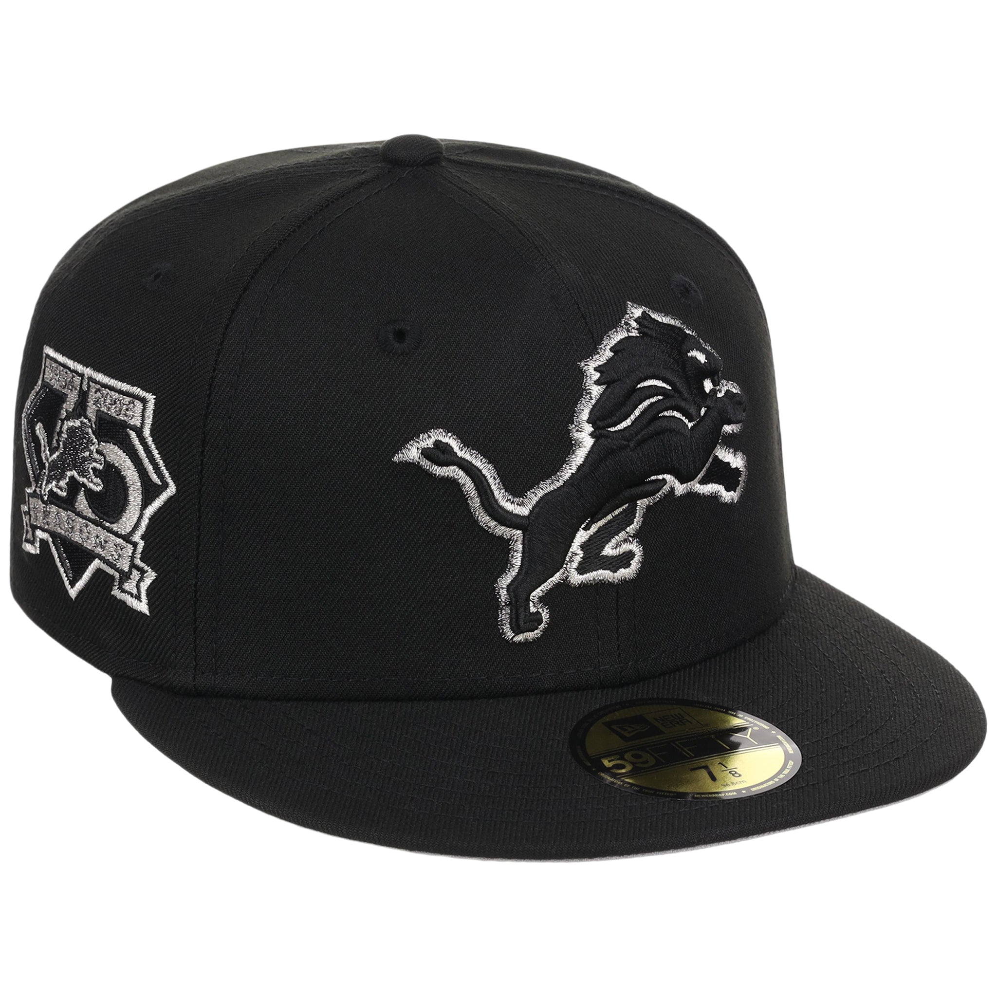 Detroit Lions NFL Liquid Titanium New Era 59FIFTY