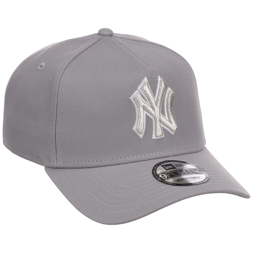 New York Yankees MLB Gray x White FASHION CORE New Era 9FORTY A-Frame