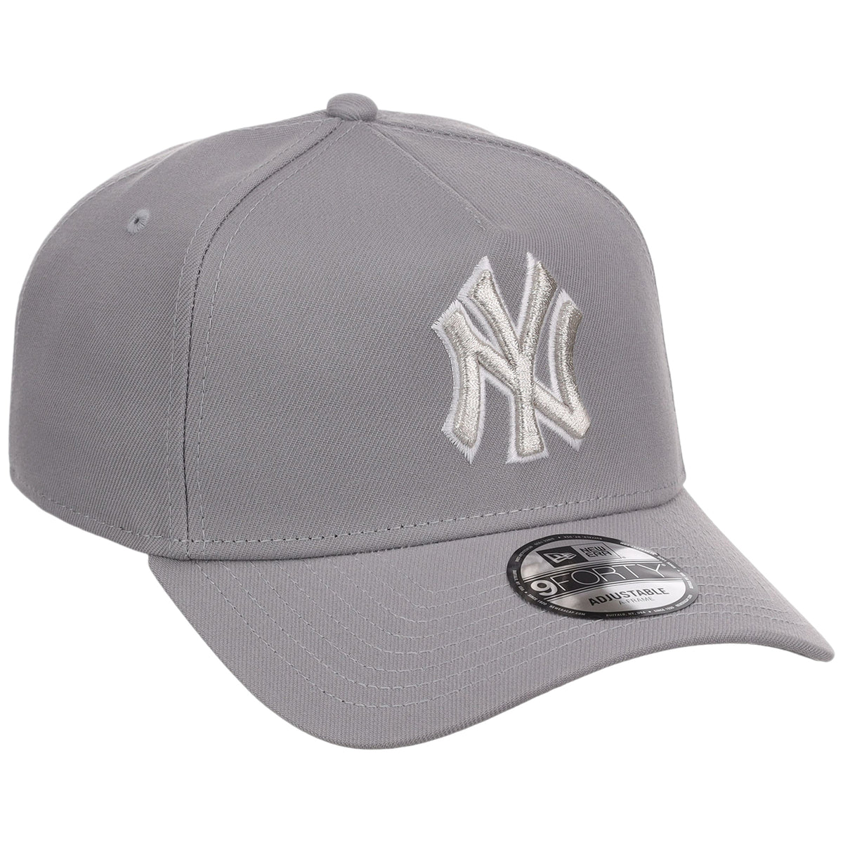 New York Yankees MLB Gray x White FASHION CORE New Era 9FORTY A-Frame