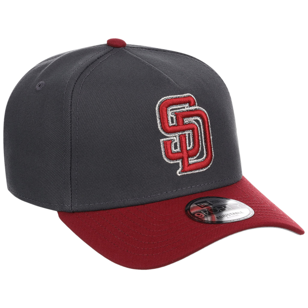 San Diego Padres MLB Graphite x Cardinal FASHION CORE New Era 9FORTY A-Frame
