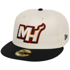 Miami Heat NBA Chrome OTC New Era 59FIFTY (Chrome/Black)