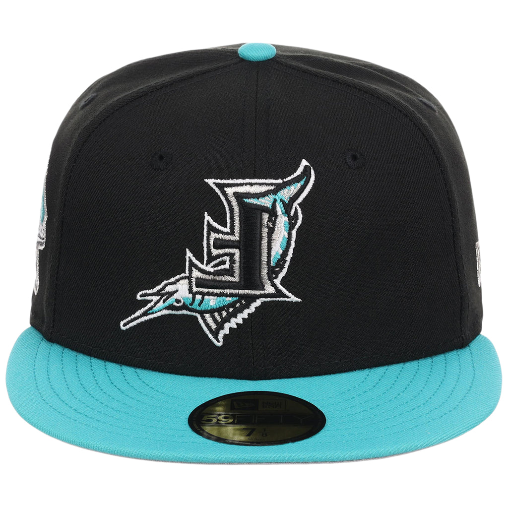 Florida Marlins MLB Flipmode 2.0 New Era 59FIFTY (Black/Teal/Gray)