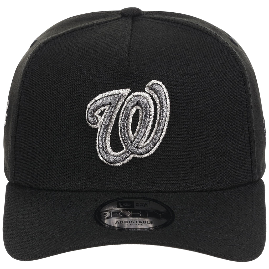 Washington Nationals MLB Liquid Titanium New Era 9FORTY A-Frame