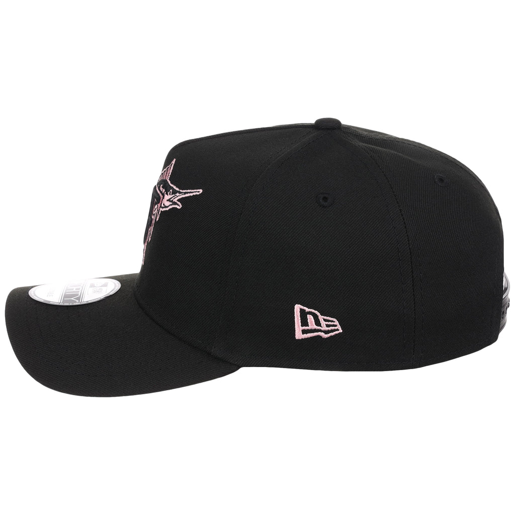 Miami Marlins MLB Black x Pink FASHION CORE New Era 9FORTY A-Frame