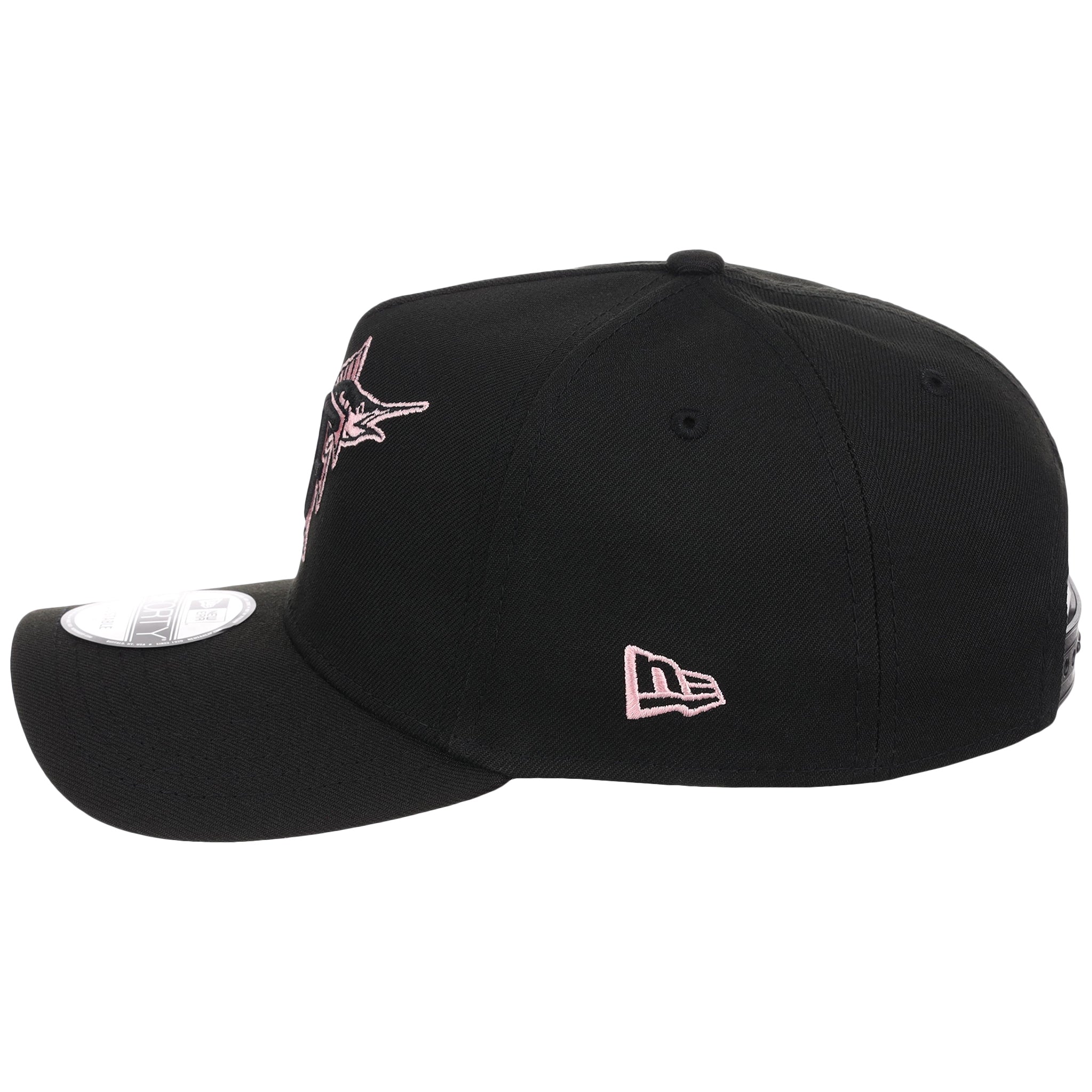 Miami Marlins MLB Black x Pink FASHION CORE New Era 9FORTY A-Frame
