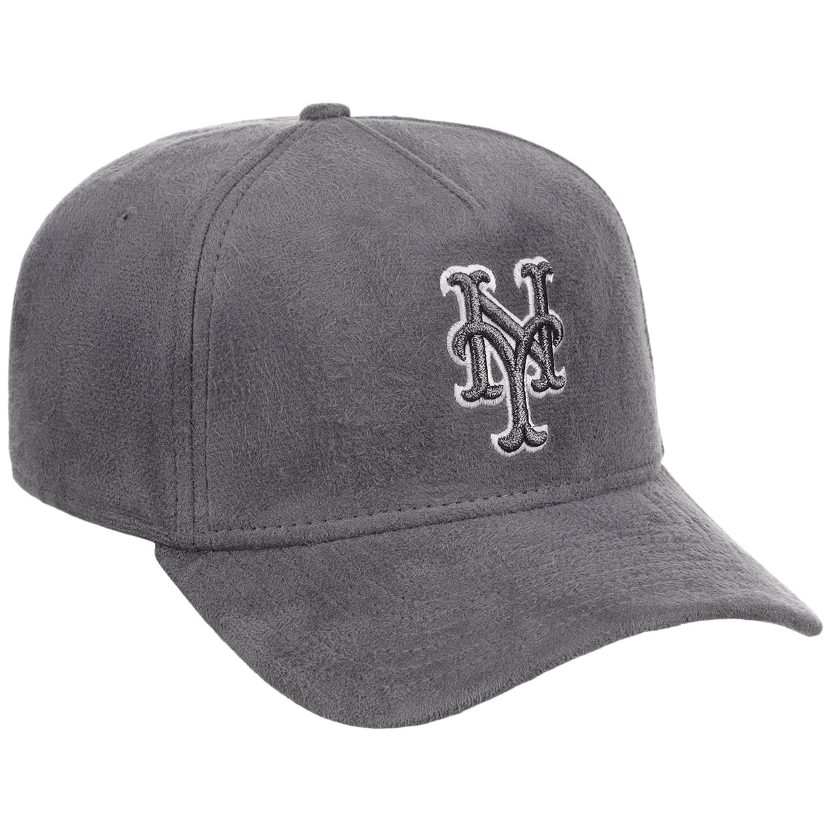 New York Mets MLB Gray x Suede FASHION CORE New Era 9FORTY A-Frame