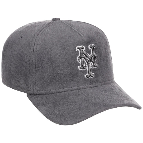 New York Mets MLB Gray x Suede FASHION CORE New Era 9FORTY A-Frame