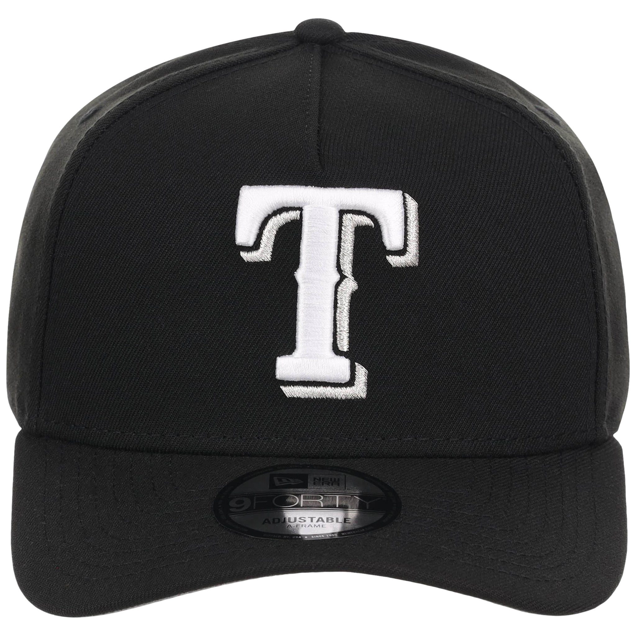 Texas Rangers MLB Black x White FASHION CORE New Era 9FORTY A-Frame
