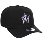 Miami Marlins MLB Black x Lavender FASHION CORE New Era 9FORTY A-Frame