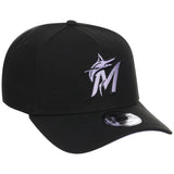 Miami Marlins MLB Black x Lavender FASHION CORE New Era 9FORTY A-Frame