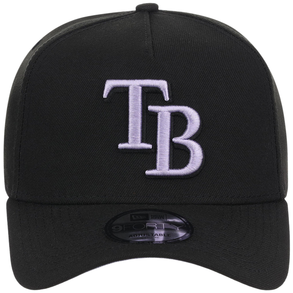 Tampa Bay Rays MLB Black x Lavender FASHION CORE New Era 9FORTY A-Frame