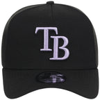 Tampa Bay Rays MLB Black x Lavender FASHION CORE New Era 9FORTY A-Frame