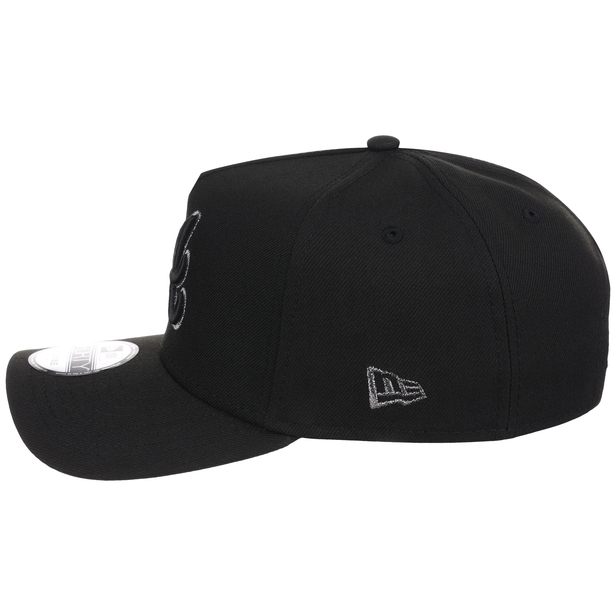 Atlanta Braves MLB Black x Pewter FASHION CORE New Era 9FORTY A-Frame