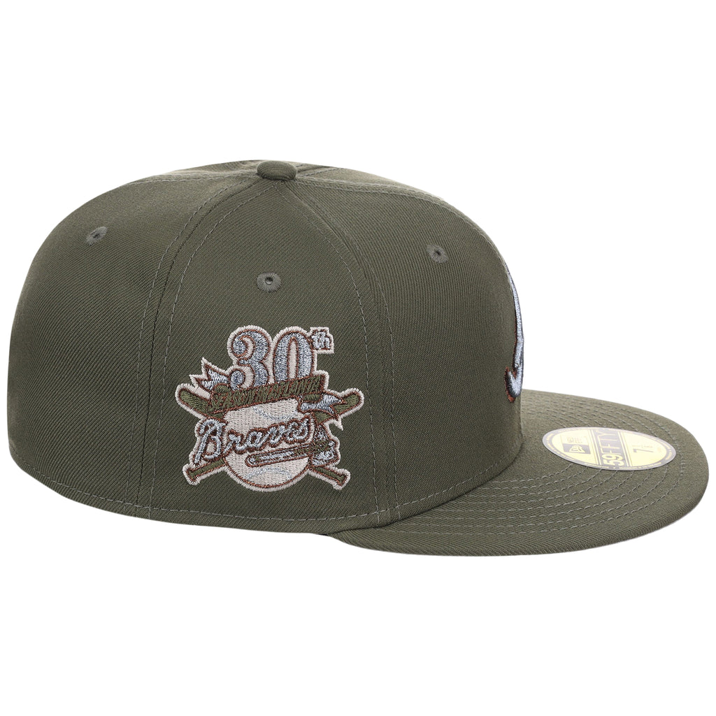 Atlanta Braves MLB Olive Alloy New Era 59FIFTY